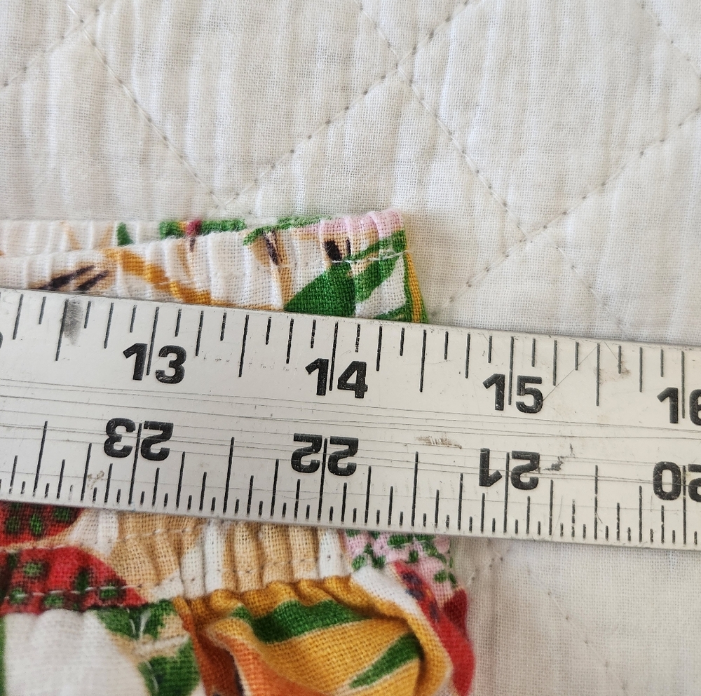 C&C California Colorful Linen Floral Wide-Leg Pants - Picture 5 of 8